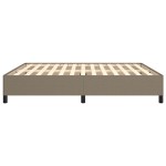 vidaXL Cadru de pat fără saltea, gri taupe, 160x200 cm, textil