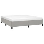 vidaXL Cadru de pat fără saltea, gri deschis, 180x200 cm, textil