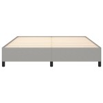 vidaXL Cadru de pat fără saltea, gri deschis, 180x200 cm, textil