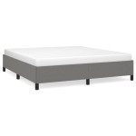 vidaXL Cadru de pat fără saltea, gri închis, 180x200 cm, textil