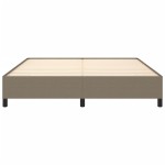 vidaXL Cadru de pat fără saltea, gri taupe, 180x200 cm, textil