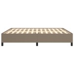 vidaXL Cadru de pat fără saltea, gri taupe, 180x200 cm, textil