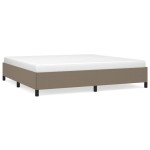 vidaXL Cadru de pat fără saltea, gri taupe, 200x200 cm, textil vidaXL Cadru de pat fără saltea, gri taupe, 200x200 cm, textil