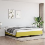 vidaXL Cadru de pat fără saltea, verde, 200x200 cm, textil vidaXL Cadru de pat fără saltea, verde, 200x200 cm, textil