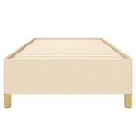 vidaXL Cadru de pat fără saltea cremă 80x200 cm țesătură