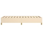 vidaXL Cadru de pat fără saltea cremă 80x200 cm țesătură