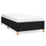 vidaXL Cadru de pat fără saltea țesătură neagră 90x190 cm vidaXL Cadru de pat fără saltea țesătură neagră 90x190 cm