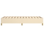 vidaXL Cadru de pat fără saltea cremă 90x190 cm țesătură