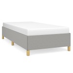 vidaXL Cadru de pat fără saltea, gri deschis, 100x200 cm, textil