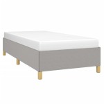 vidaXL Cadru de pat fără saltea, gri deschis, 100x200 cm, textil