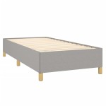 vidaXL Cadru de pat fără saltea, gri deschis, 100x200 cm, textil