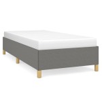 vidaXL Cadru de pat fără saltea, gri închis, 100x200 cm, textil
