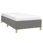 vidaXL Cadru de pat fără saltea, gri închis, 100x200 cm, textil
