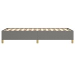vidaXL Cadru de pat fără saltea, gri închis, 100x200 cm, textil