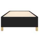 vidaXL Cadru de pat fără saltea, negru, 100x200 cm, textil