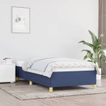 vidaXL Cadru de pat fără saltea țesătură albastră 100x200 cm vidaXL Cadru de pat fără saltea țesătură albastră 100x200 cm
