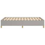 vidaXL Cadru de pat fără saltea, gri deschis, 120x200 cm, textil