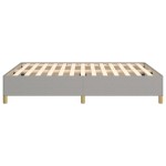vidaXL Cadru de pat fără saltea, gri deschis, 140x190 cm, textil
