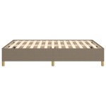 vidaXL Cadru de pat fără saltea, gri taupe, 140x190 cm, textil vidaXL Cadru de pat fără saltea, gri taupe, 140x190 cm, textil