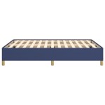 vidaXL Cadru de pat fără saltea, albastru, 140x190 cm, textil