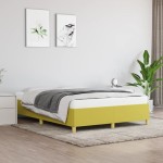 vidaXL Cadru de pat fără saltea, verde, 140x190 cm, textil vidaXL Cadru de pat fără saltea, verde, 140x190 cm, textil