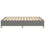 vidaXL Cadru de pat fără saltea, gri închis, 140x200 cm, textil