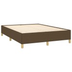 vidaXL Cadru de pat fără saltea, maro închis, 140x200 cm, textil vidaXL Cadru de pat fără saltea, maro închis, 140x200 cm, textil