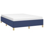 vidaXL Cadru de pat fără saltea, albastru, 140x200 cm, textil