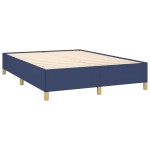 vidaXL Cadru de pat fără saltea, albastru, 140x200 cm, textil