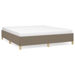 vidaXL Cadru de pat fără saltea, gri taupe, 160x200 cm, textil vidaXL Cadru de pat fără saltea, gri taupe, 160x200 cm, textil