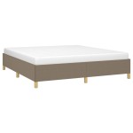 vidaXL Cadru de pat fără saltea, gri taupe, 160x200 cm, textil vidaXL Cadru de pat fără saltea, gri taupe, 160x200 cm, textil