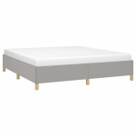 vidaXL Cadru de pat fără saltea, gri deschis, 180x200 cm, textil