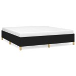 vidaXL Cadru de pat fără saltea, negru, 180x200 cm, textil vidaXL Cadru de pat fără saltea, negru, 180x200 cm, textil