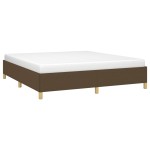 vidaXL Cadru de pat fără saltea, maro închis, 180x200 cm, textil vidaXL Cadru de pat fără saltea, maro închis, 180x200 cm, textil
