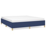 vidaXL Cadru de pat fără saltea, albastru, 180x200 cm, textil