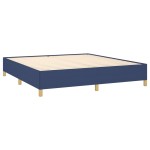 vidaXL Cadru de pat fără saltea, albastru, 180x200 cm, textil