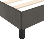vidaXL Cadru de pat fără saltea, gri închis, 80x200 cm, catifea vidaXL Cadru de pat fără saltea, gri închis, 80x200 cm, catifea