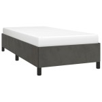 vidaXL Cadru de pat fără saltea, gri închis, 90x190 cm, catifea vidaXL Cadru de pat fără saltea, gri închis, 90x190 cm, catifea