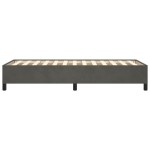 vidaXL Cadru de pat fără saltea, gri închis, 90x200 cm, catifea vidaXL Cadru de pat fără saltea, gri închis, 90x200 cm, catifea