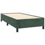 vidaXL Cadru de pat fără saltea, verde închis, 100x200 cm, catifea vidaXL Cadru de pat fără saltea, verde închis, 100x200 cm, catifea