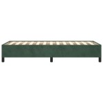 vidaXL Cadru de pat fără saltea, verde închis, 100x200 cm, catifea vidaXL Cadru de pat fără saltea, verde închis, 100x200 cm, catifea