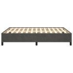 vidaXL Cadru de pat fără saltea, gri închis, 140x190 cm, catifea