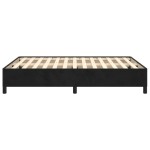 vidaXL Cadru de pat fără saltea, negru, 140x190 cm, catifea