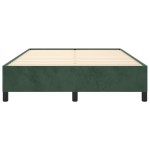 vidaXL Cadru de pat fără saltea, verde închis, 140x200 cm, catifea vidaXL Cadru de pat fără saltea, verde închis, 140x200 cm, catifea
