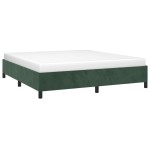 vidaXL Cadru de pat fără saltea, verde închis, 160x200 cm, catifea vidaXL Cadru de pat fără saltea, verde închis, 160x200 cm, catifea