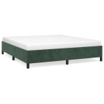 vidaXL Cadru de pat fără saltea, verde închis, 180x200 cm, catifea vidaXL Cadru de pat fără saltea, verde închis, 180x200 cm, catifea