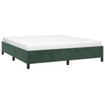 vidaXL Cadru de pat fără saltea, verde închis, 180x200 cm, catifea vidaXL Cadru de pat fără saltea, verde închis, 180x200 cm, catifea