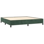 vidaXL Cadru de pat fără saltea, verde închis, 200x200 cm, catifea vidaXL Cadru de pat fără saltea, verde închis, 200x200 cm, catifea