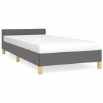 vidaXL Cadru de pat fără saltea, gri închis, 80x200 cm, textil vidaXL Cadru de pat fără saltea, gri închis, 80x200 cm, textil