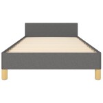 vidaXL Cadru de pat fără saltea, gri închis, 80x200 cm, textil vidaXL Cadru de pat fără saltea, gri închis, 80x200 cm, textil